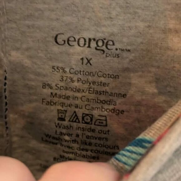 George plus size capris leggings/workout pants Size 1x - Picture 2 of 2